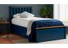 3ft Single Navy Blue Wood Ottoman Lift Up Bed frame 2